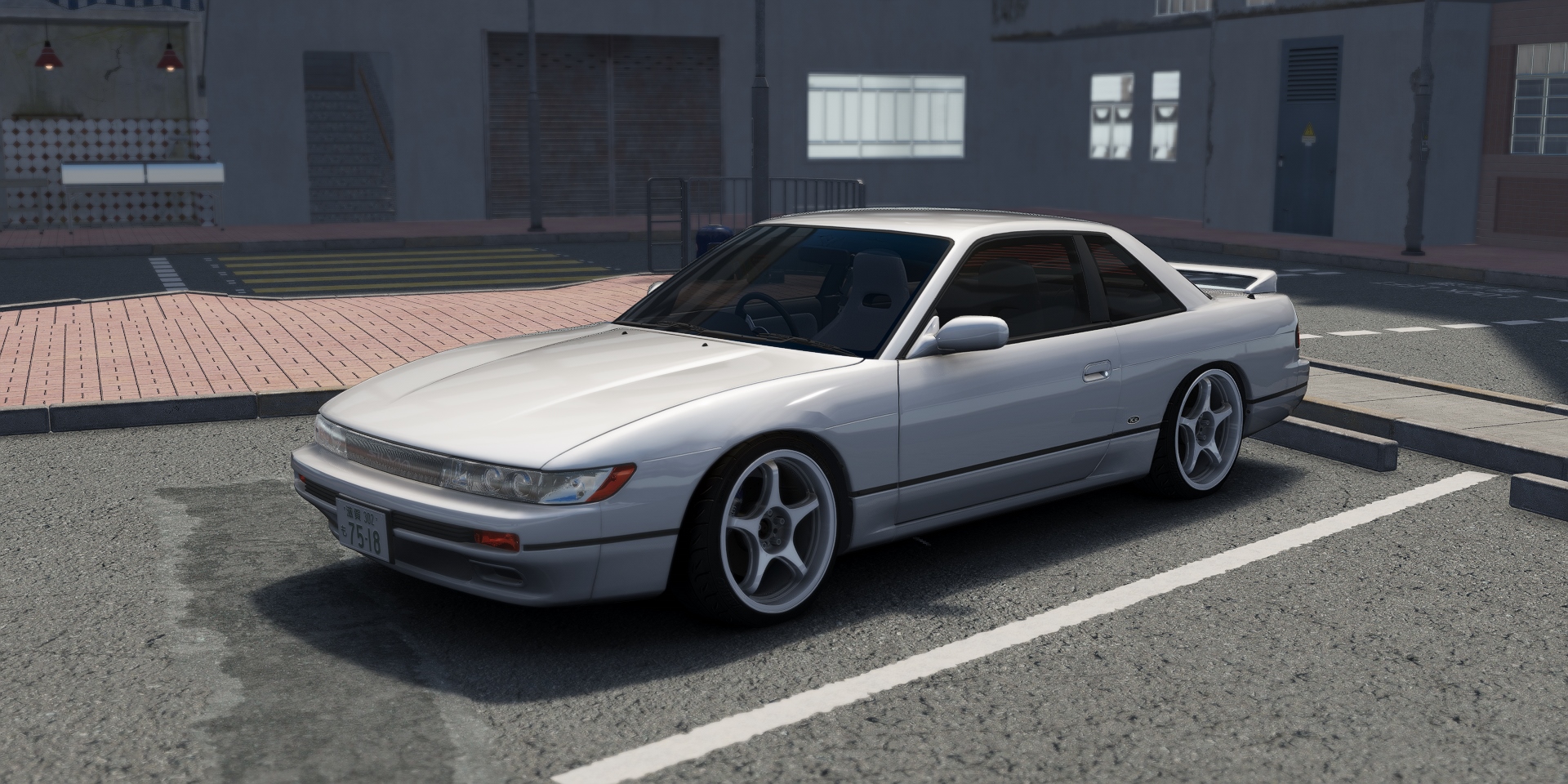 DWG Nissan Silvia PS13, skin Super_White