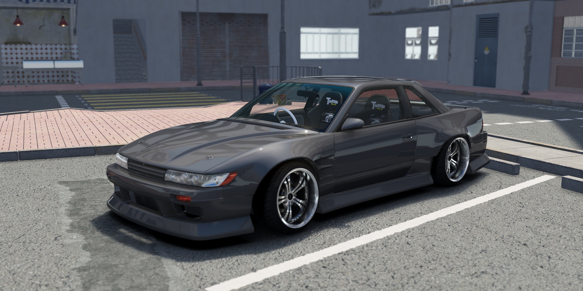 DWG Nissan Silvia PS13 BN Sports, skin dark_silver