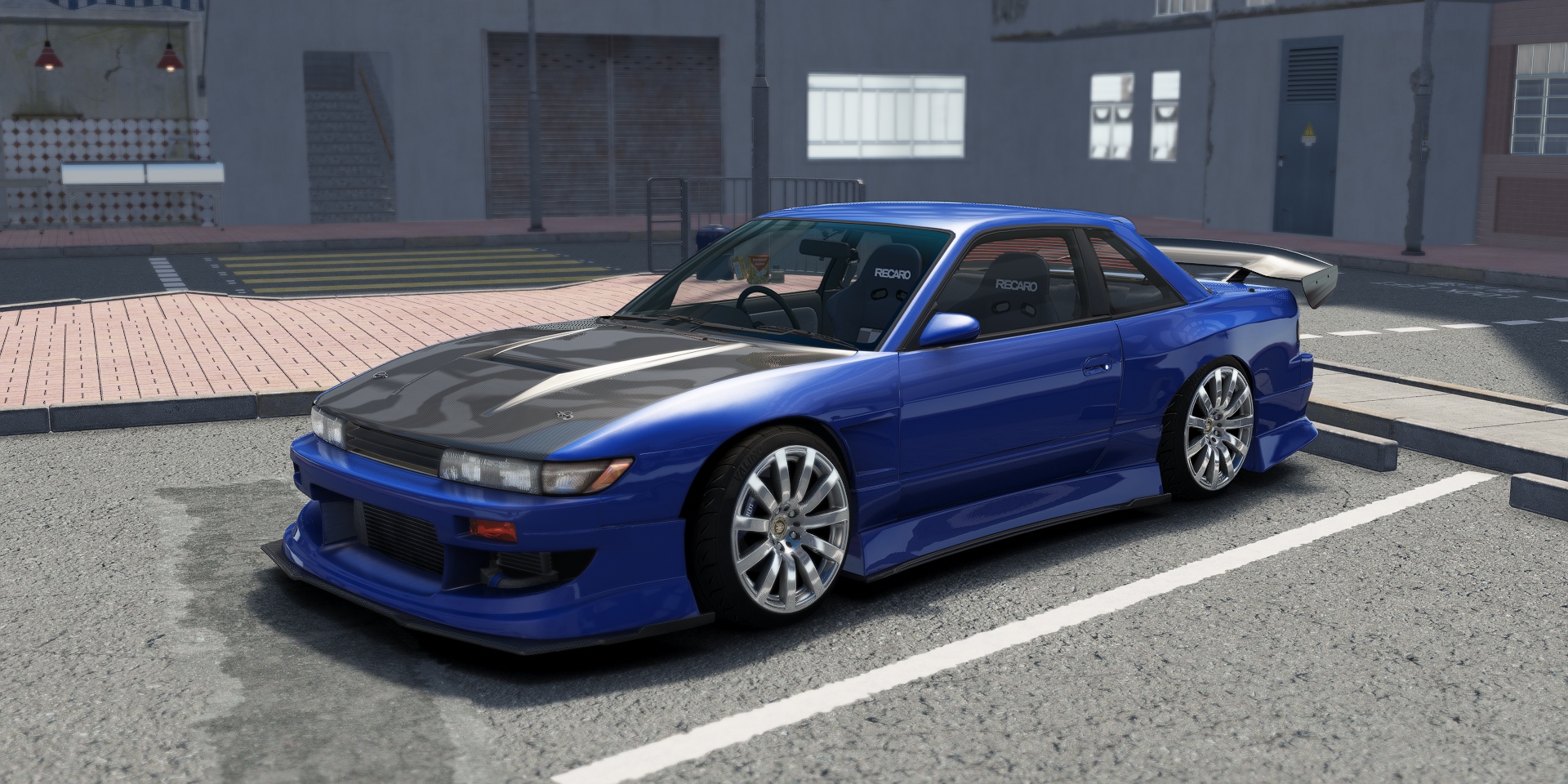 DWG Nissan Silvia PS13 Works 9, skin Sapphire_blue