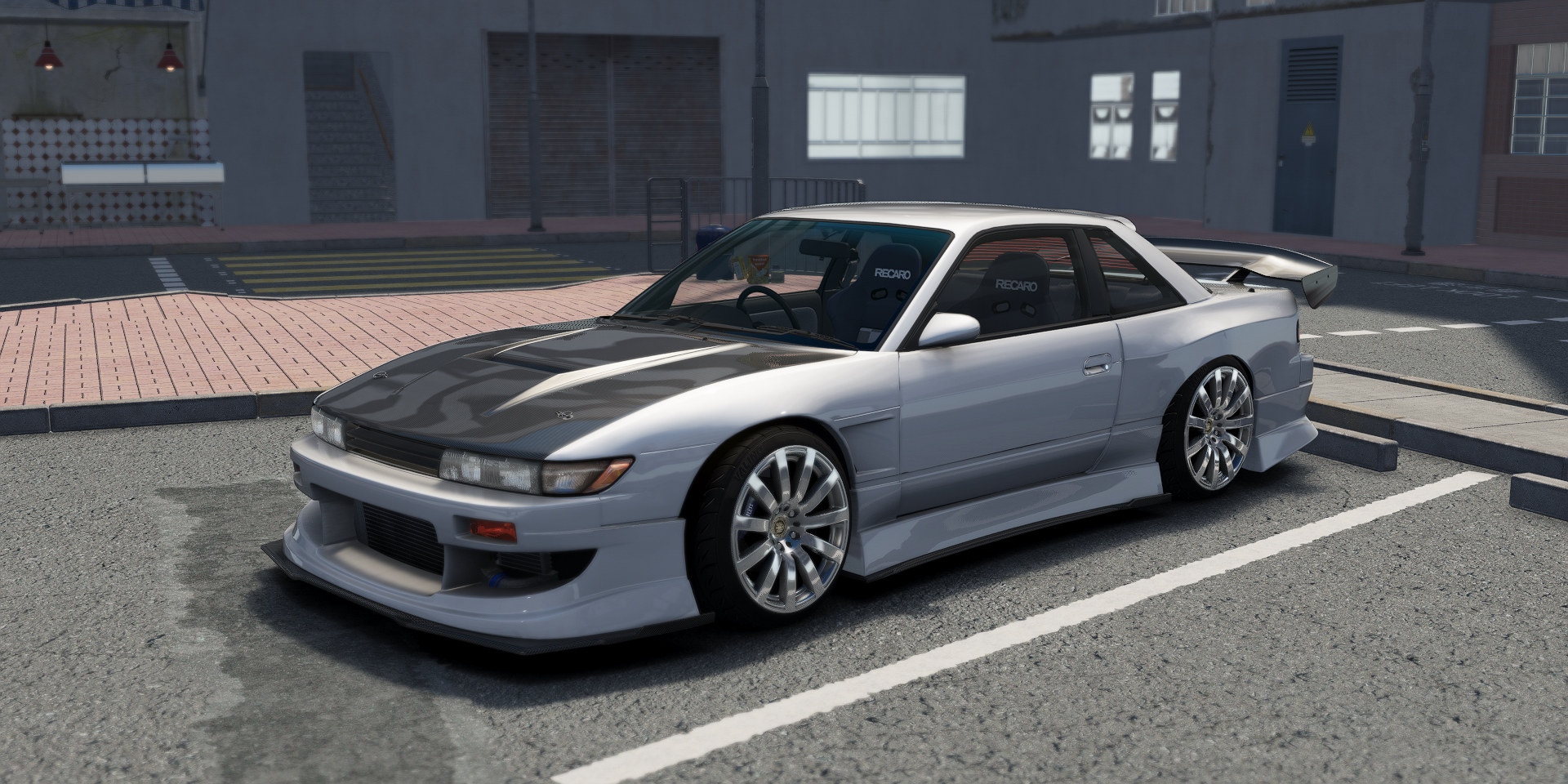 DWG Nissan Silvia PS13 Works 9, skin Super_White