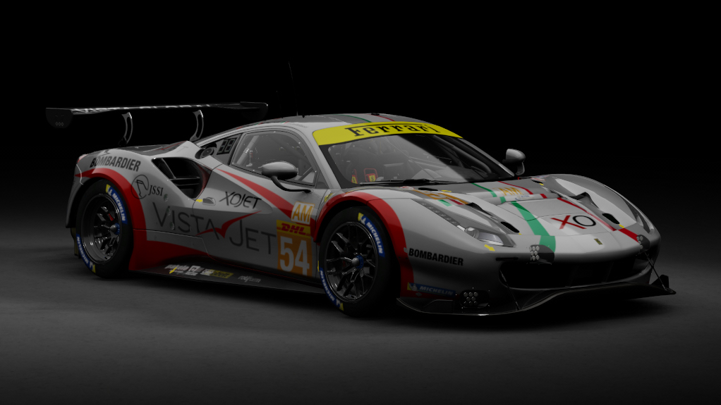 Ferrari 488 GTE EVO, skin AF Corse #54 2020