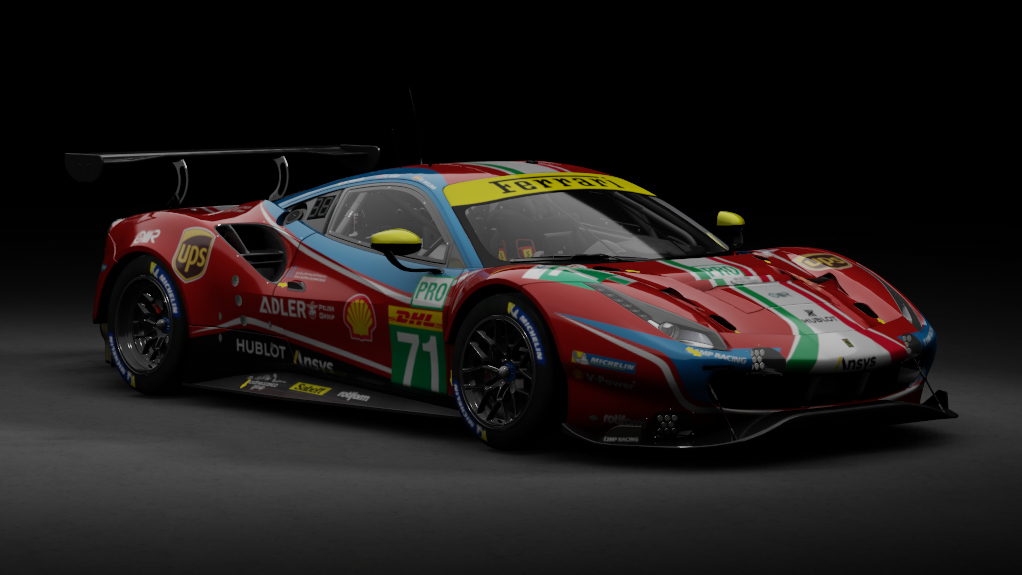 Ferrari 488 GTE EVO, skin AF Corse #71 2020