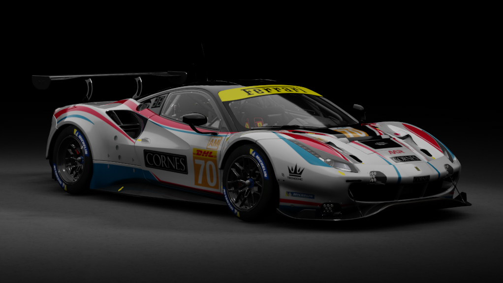 Ferrari 488 GTE EVO, skin MR Racing #70 2020