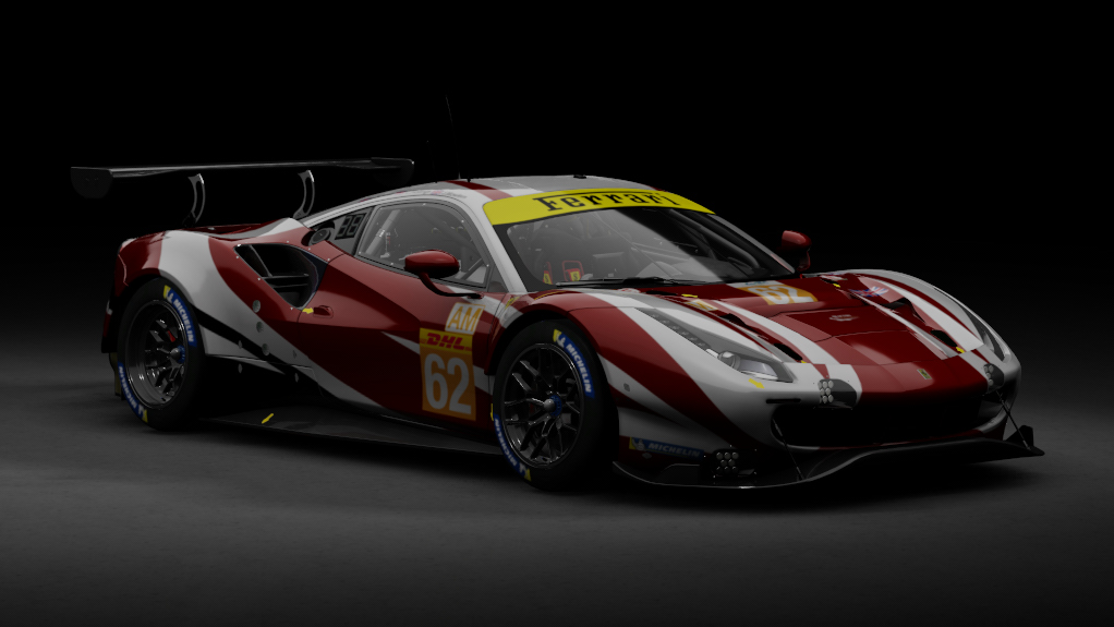 Ferrari 488 GTE EVO, skin Red River Sport #62 2020