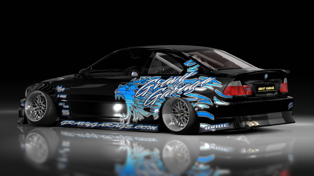 GravyGarage Street e46, skin wurr black blue