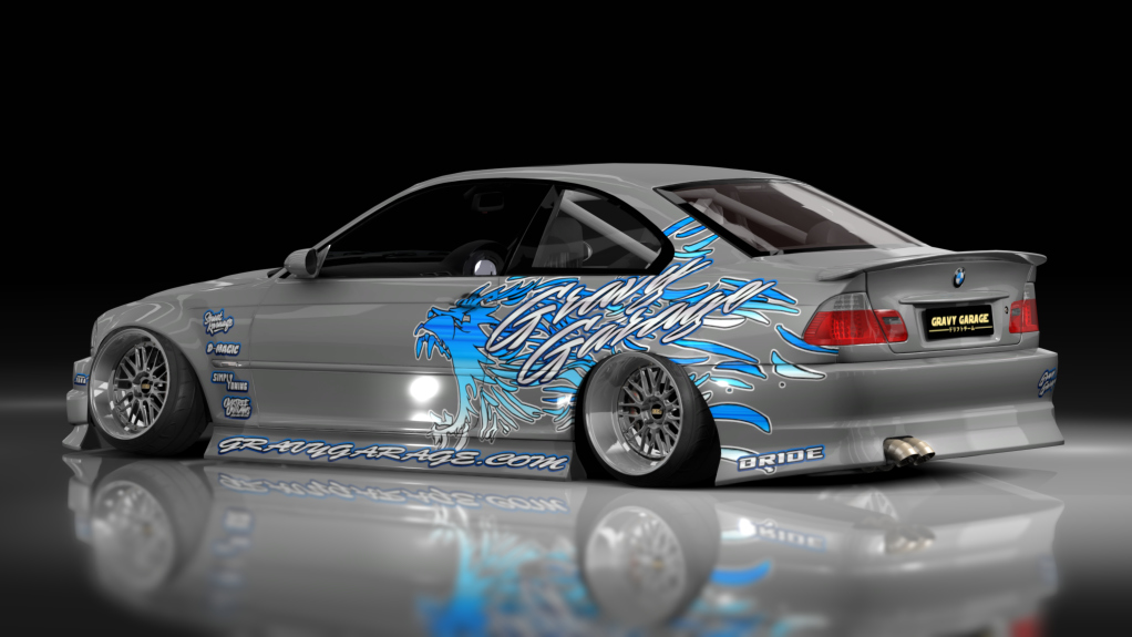 GravyGarage Street e46, skin wurr grey blue