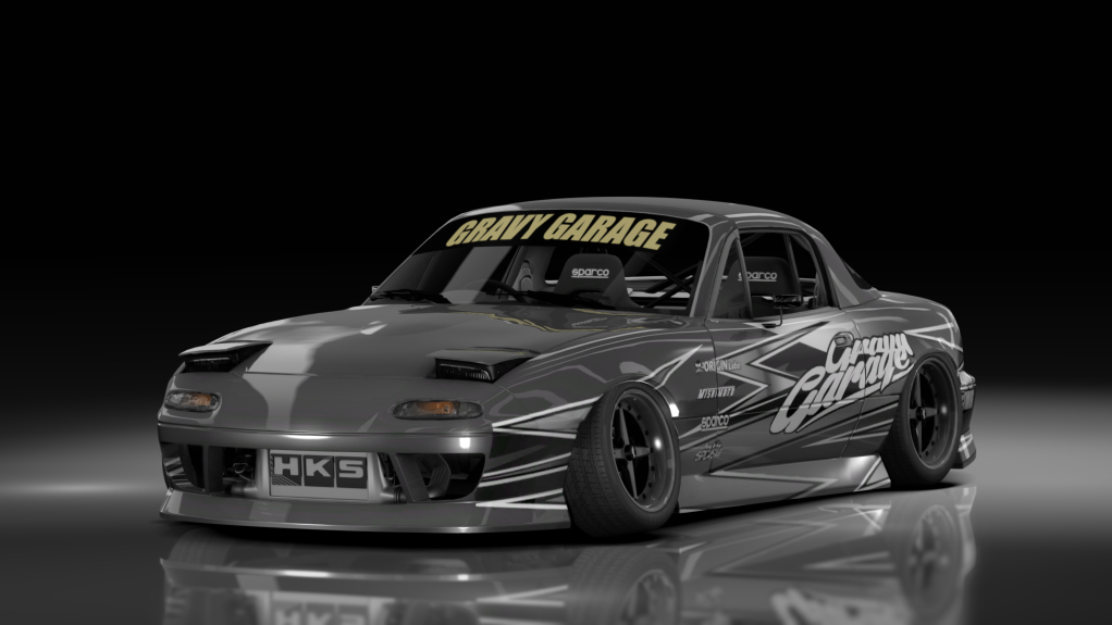 GravyGarage Street Miata, skin Gravy Black