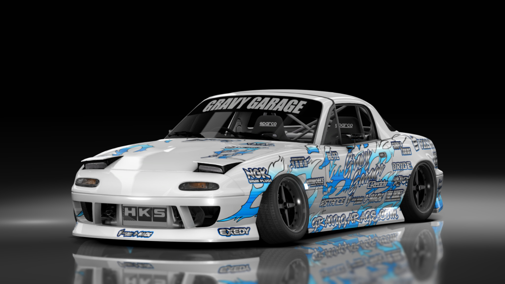 GravyGarage Street Miata, skin wurr blue white