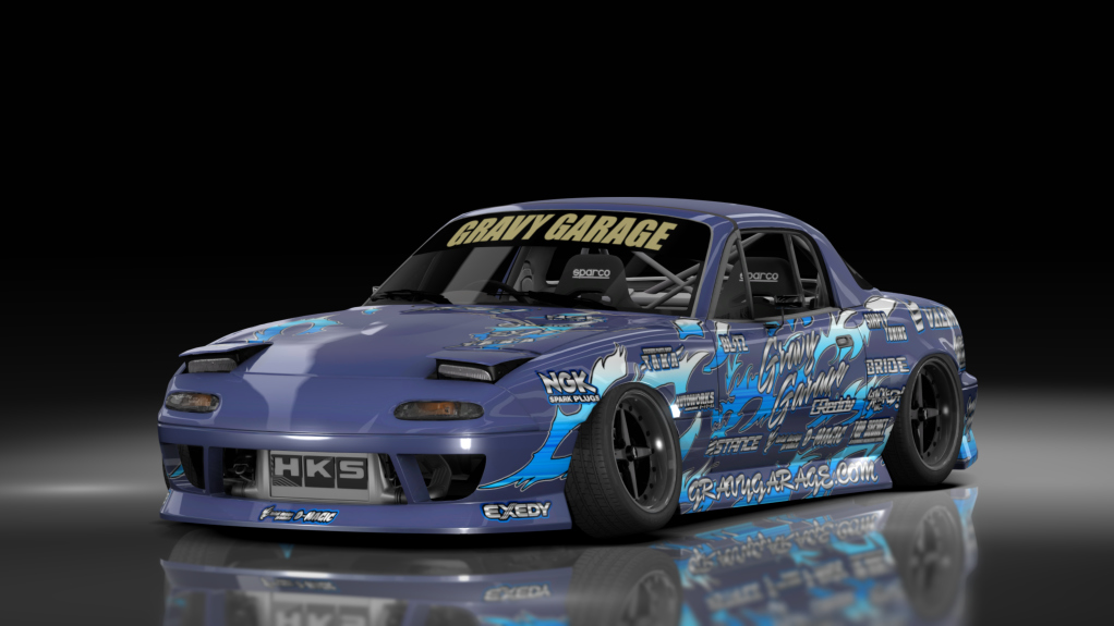 GravyGarage Street Miata, skin wurr blue