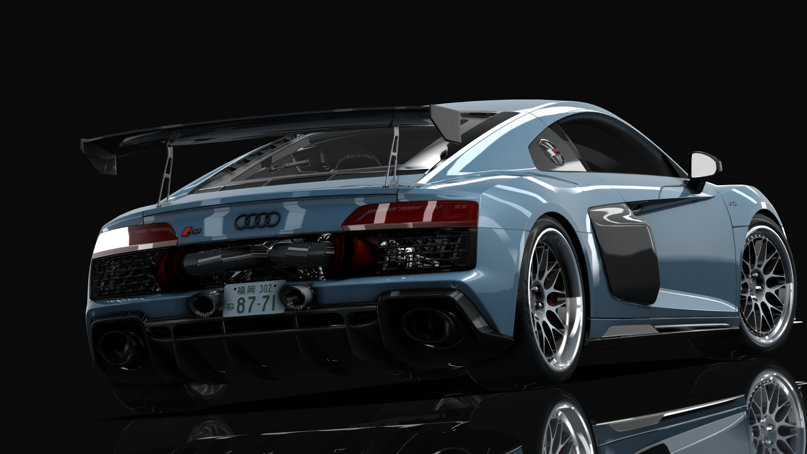 Audi R8 Coupé V10 AWD GT STREET  By HitachiMedia x VRSTNR MODDING, skin Kemora_gray