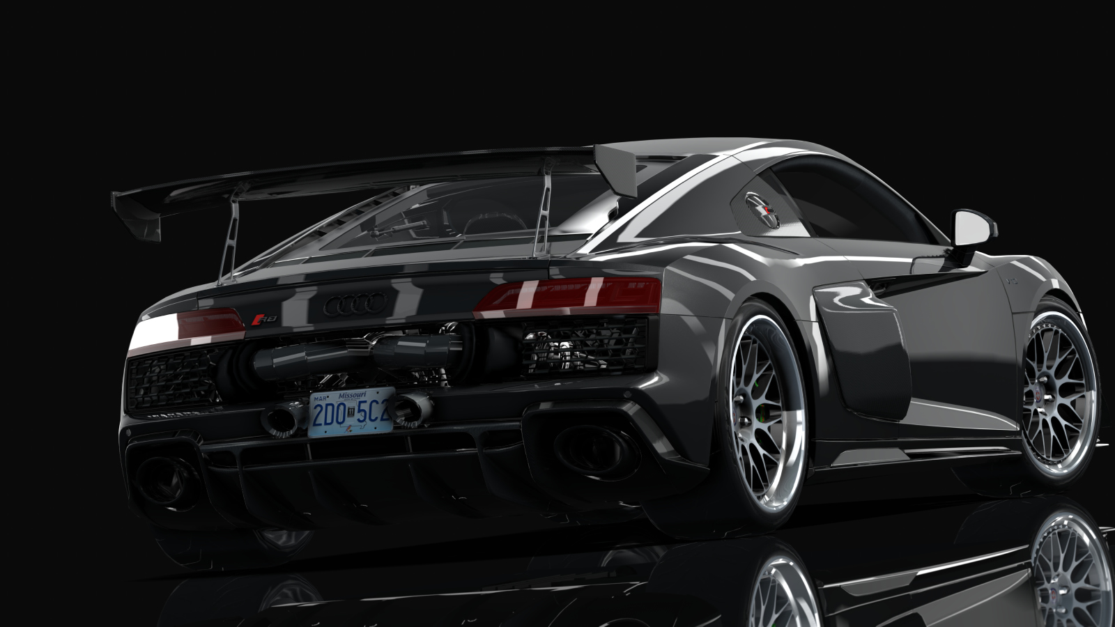 Audi R8 Coupé V10 AWD GT STREET  By HitachiMedia x VRSTNR MODDING, skin Mythos_Black