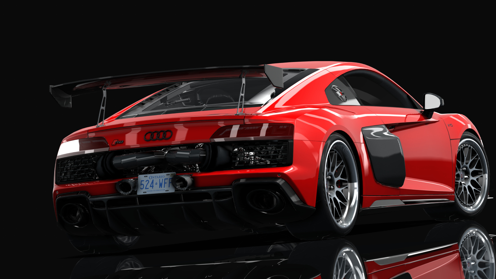 Audi R8 Coupé V10 AWD GT STREET  By HitachiMedia x VRSTNR MODDING, skin Tango_Red