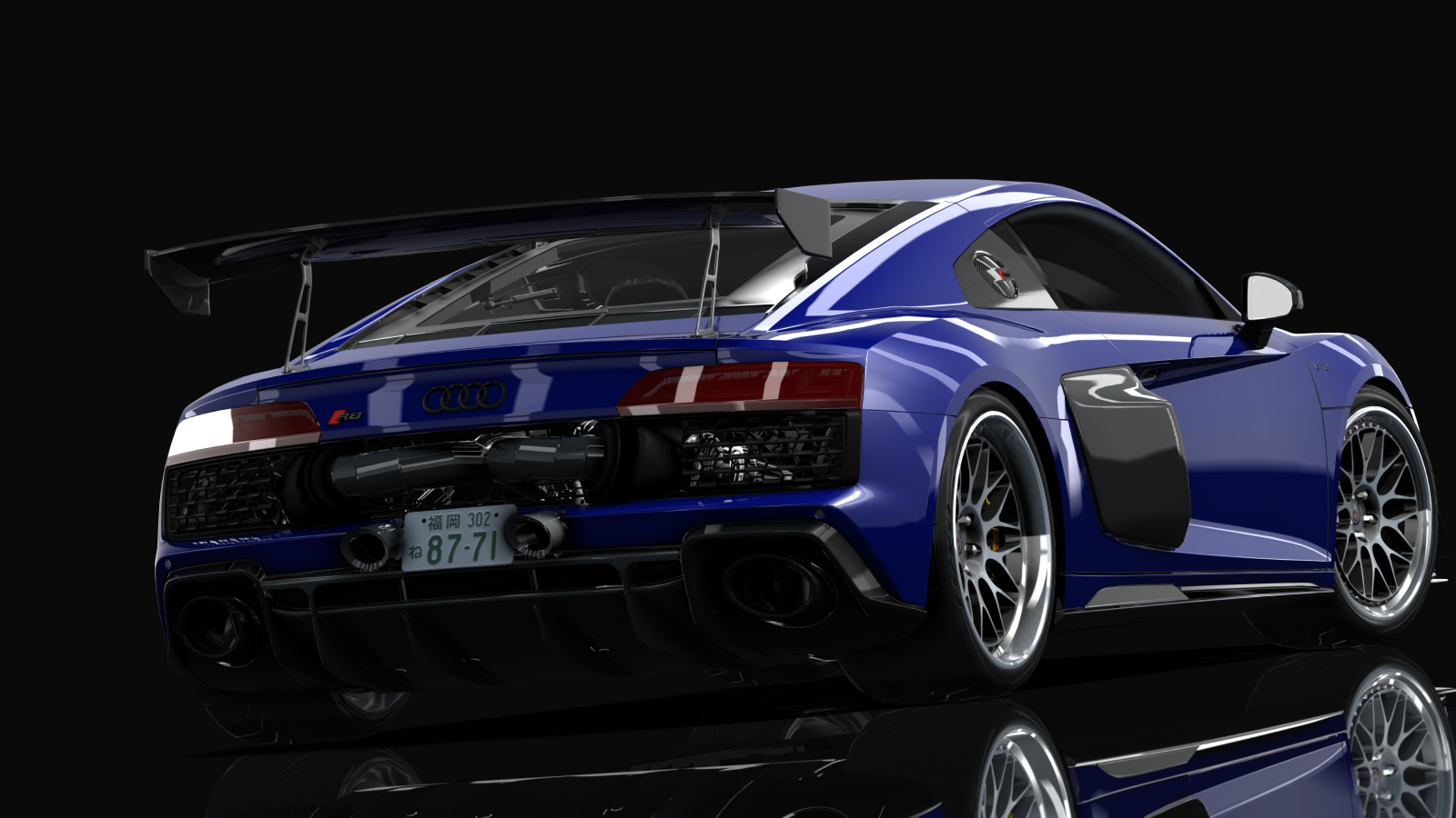 Audi R8 Coupé V10 AWD GT STREET  By HitachiMedia x VRSTNR MODDING, skin bc_r8_dark_blue