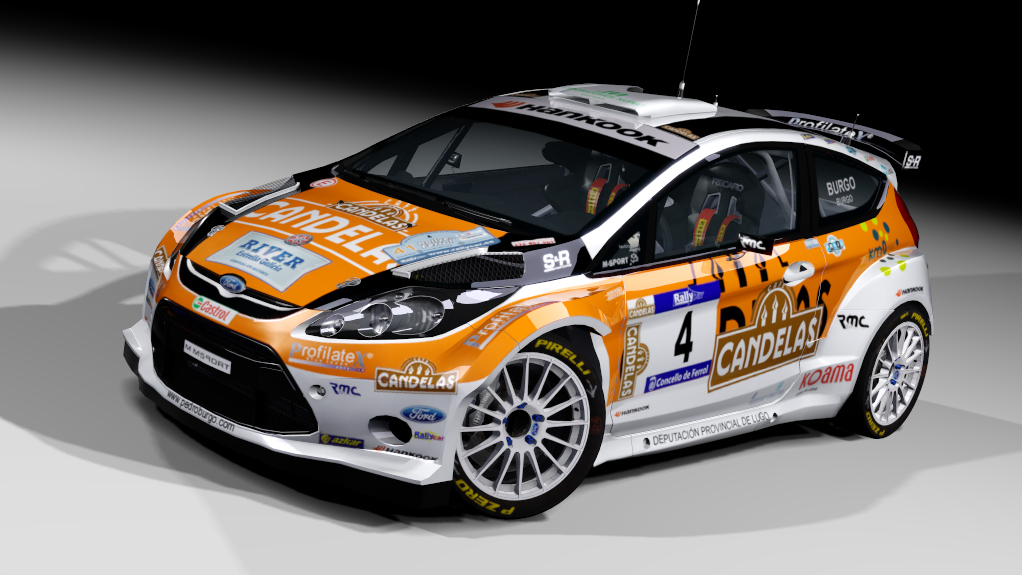 LF S2000 Ford Fiesta MK6 S2000, skin Pedro Burgo 2010