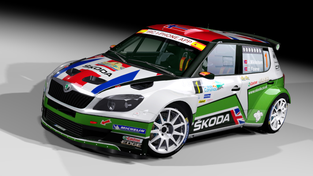 LF S2000 Skoda Fabia S2000 Evo2, skin 36. Rally Islas Canarias 2012 Andreas Mikkelsen