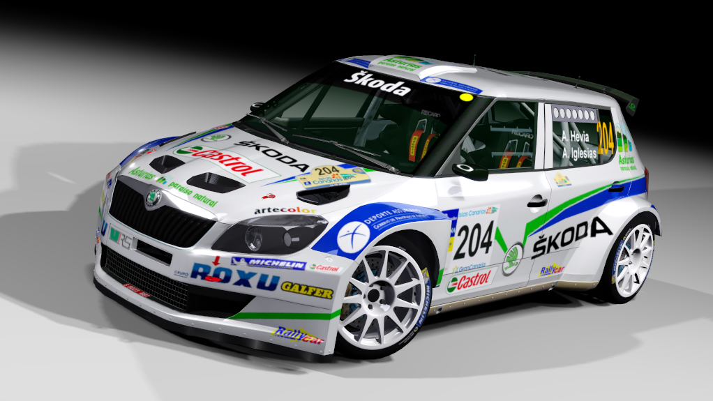 LF S2000 Skoda Fabia S2000 Evo2, skin Alberto Hevia - Islas Canarias