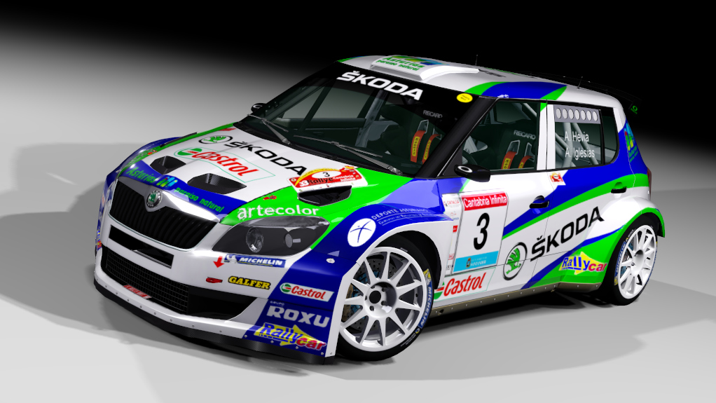 LF S2000 Skoda Fabia S2000 Evo2, skin Alberto Hevia