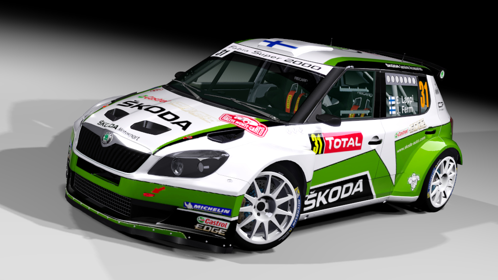 LF S2000 Skoda Fabia S2000 Evo2, skin Lappi-FabiaS2000-Monte2013