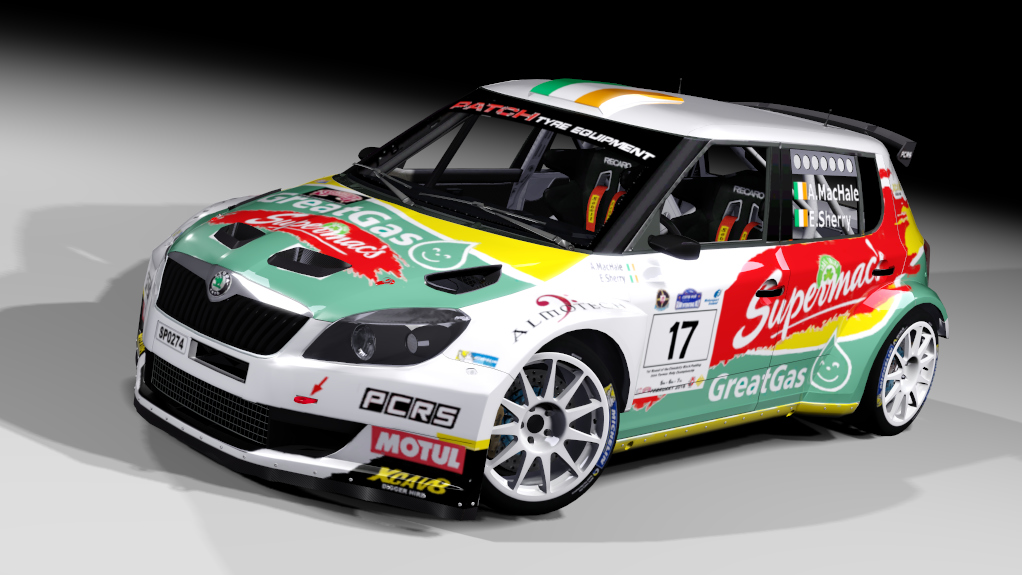 LF S2000 Skoda Fabia S2000 Evo2, skin McHale - Galway International Rally 2016