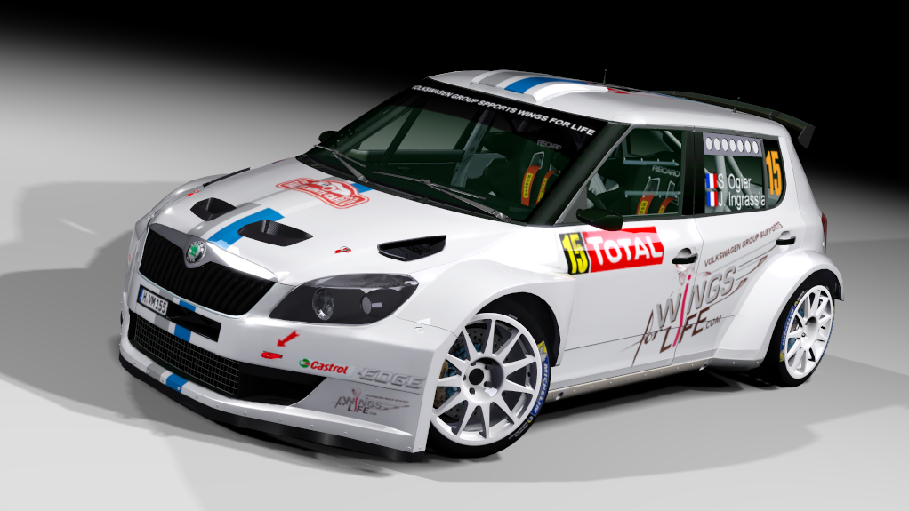 LF S2000 Skoda Fabia S2000 Evo2, skin Rally Monte-Carlo 2012 Sebastien Ogier