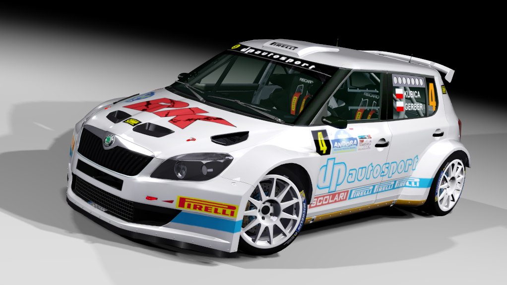 LF S2000 Skoda Fabia S2000 Evo2, skin Robert Kubica 2011