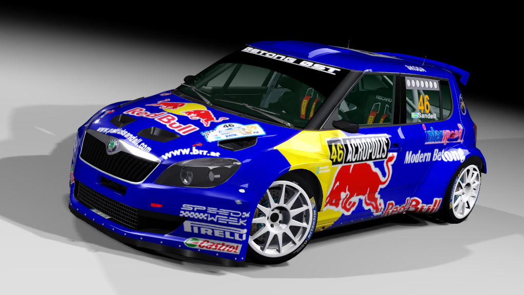 LF S2000 Skoda Fabia S2000 Evo2, skin Sandell