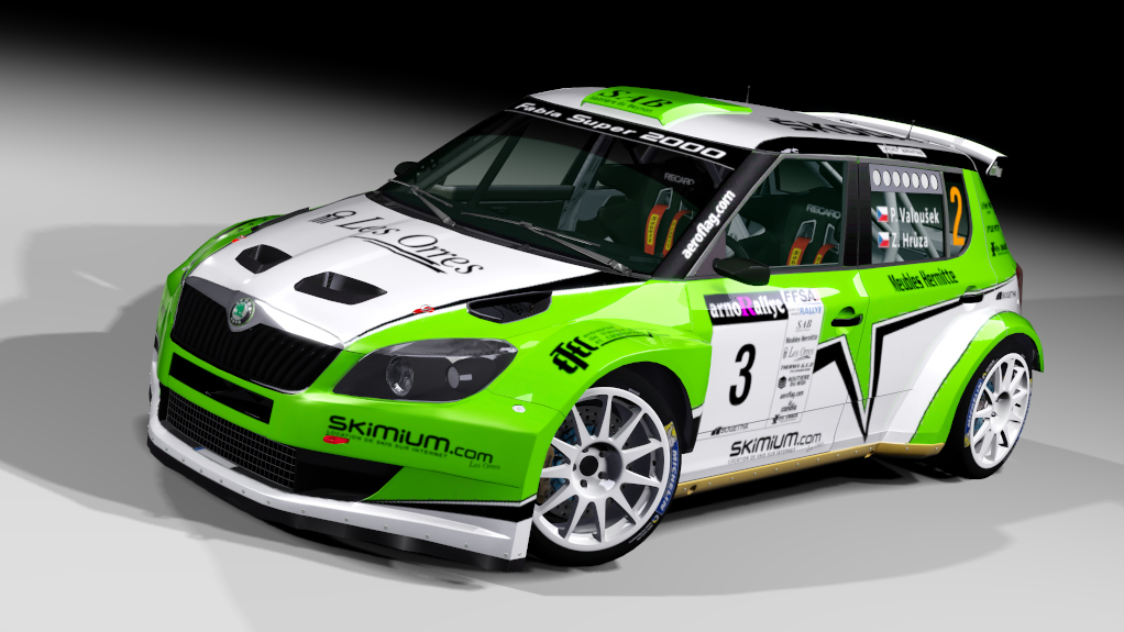 LF S2000 Skoda Fabia S2000 Evo2, skin skoda S2000 christophe ganguet rbr