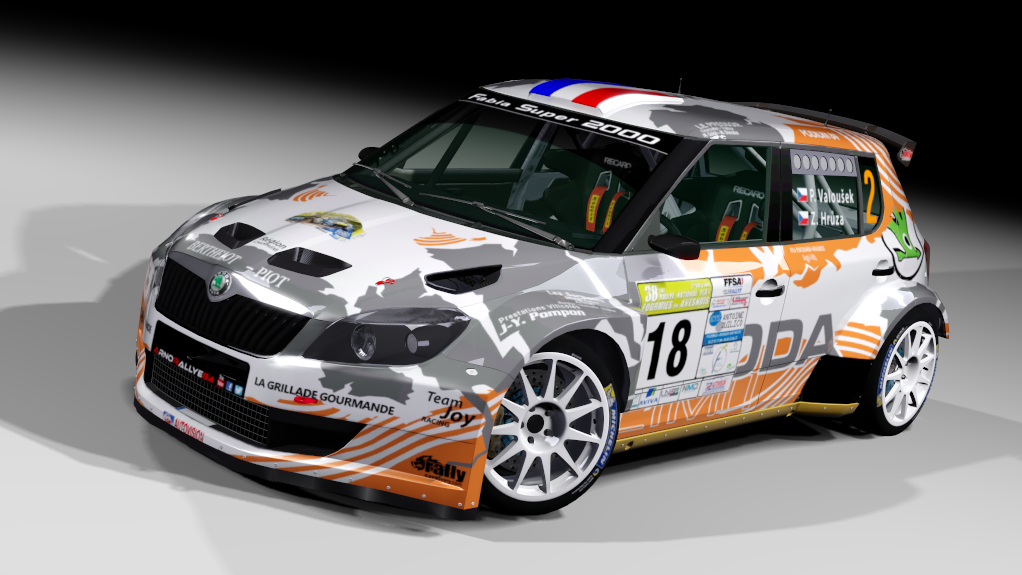 LF S2000 Skoda Fabia S2000 Evo2, skin skoda s2000 Eddy Berthelot rbr