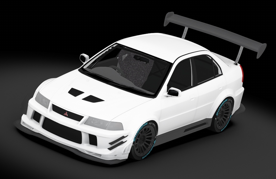 Mitsubishi Lancer EVO-6 HillClimb, skin white