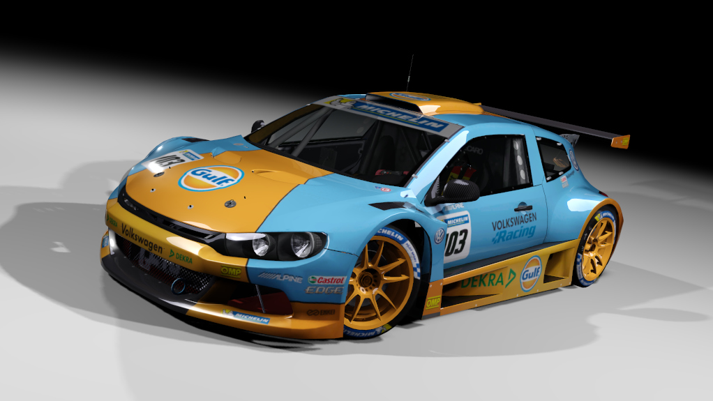 VW Scirocco GC10 V6 jlr, skin MR_103_GULF