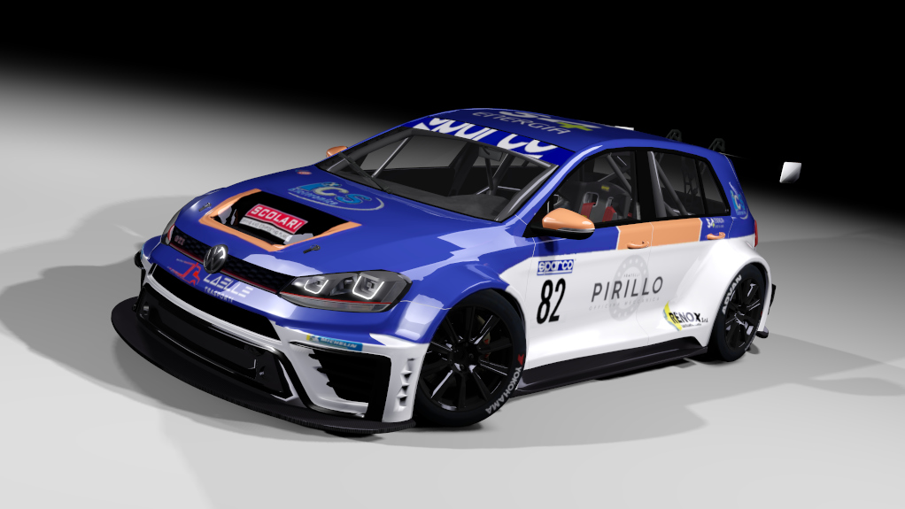 VW Golf GTi TCR hillclimb, skin #82 Marco Butti