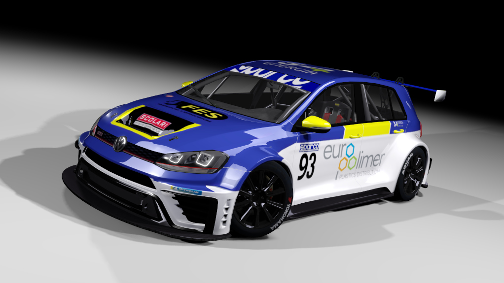 VW Golf GTi TCR hillclimb, skin #93 Linos