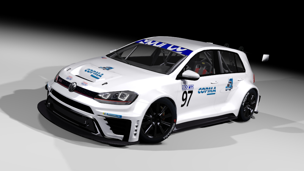 VW Golf GTi TCR hillclimb, skin #97 Alberto Tapparo