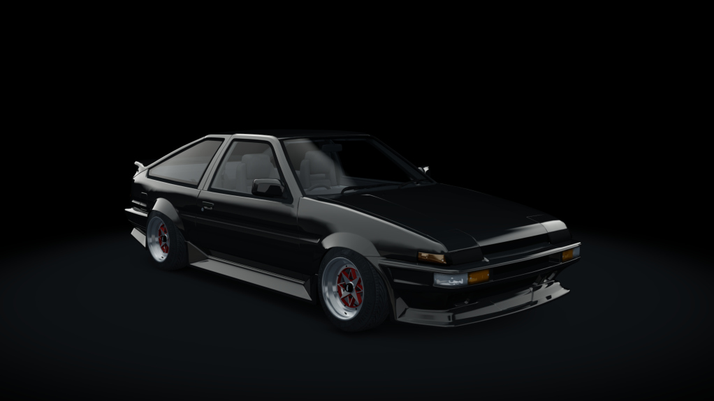 Toyota AE86 WDT Street, skin black