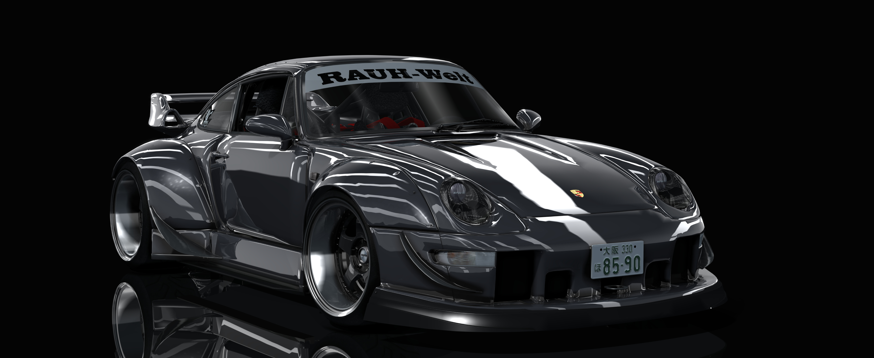 Porsche 911 (993) RWB Hellspec V2, skin grey