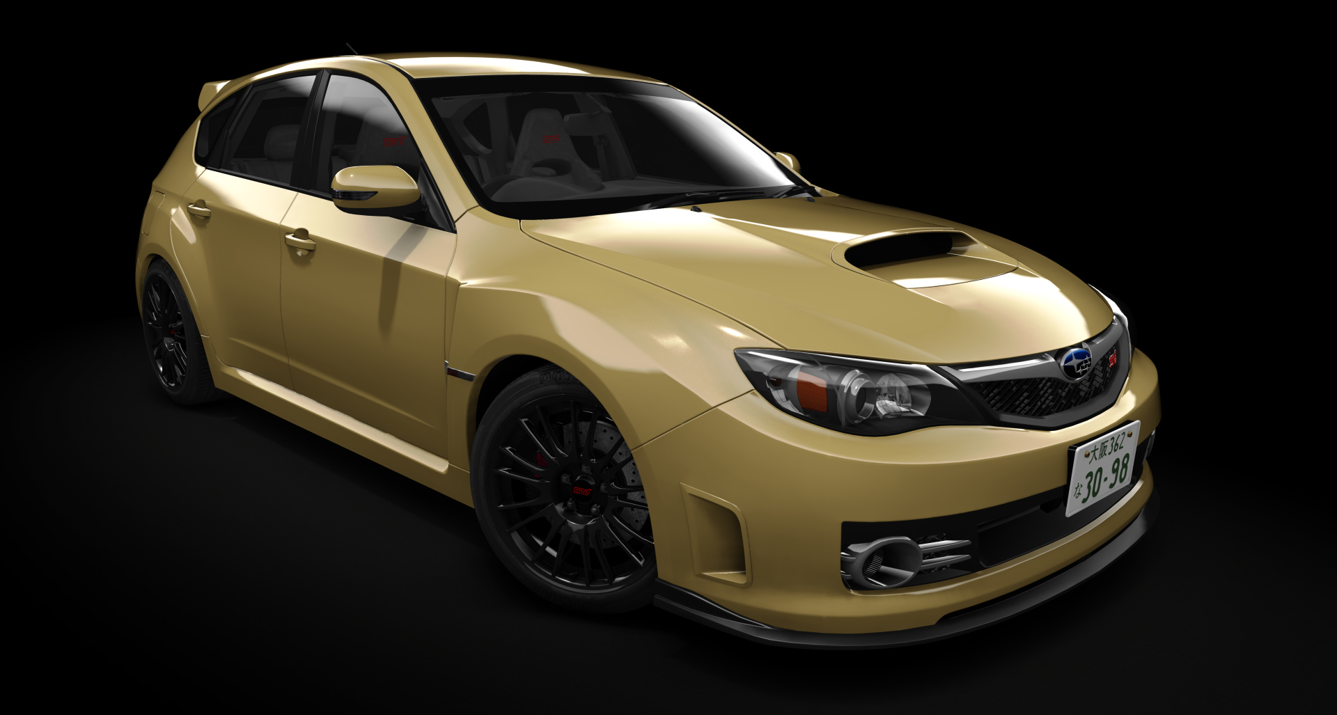 Subaru Impreza WRX STi [GRB], skin lightning_yellow