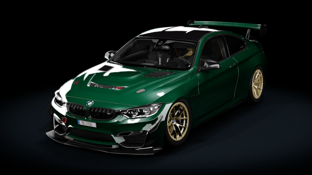 BMW M4 F82 tracktool, skin 05 Boston Green