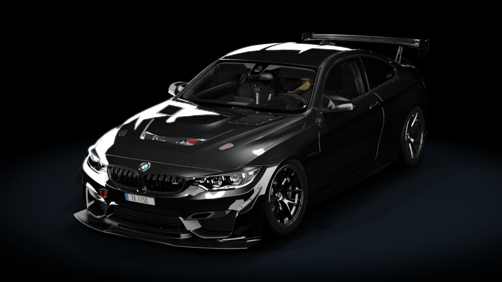 BMW M4 F82 tracktool, skin 06 Saphire Black