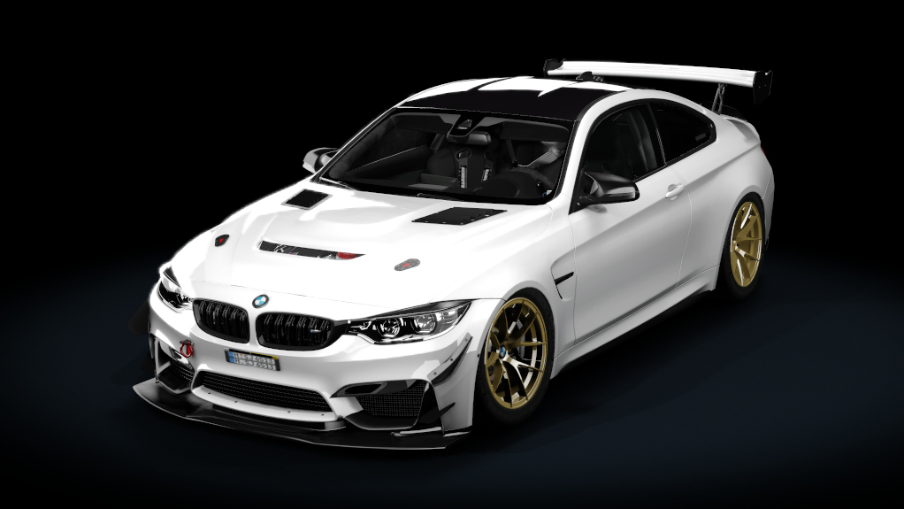 BMW M4 F82 tracktool, skin Alpine_White1