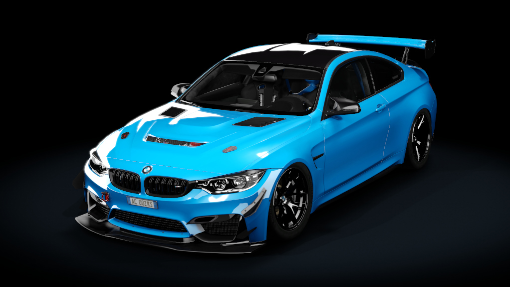BMW M4 F82 tracktool, skin Blue_Clear