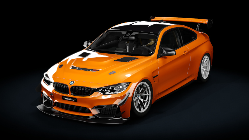 BMW M4 F82 tracktool, skin Orange_Electric