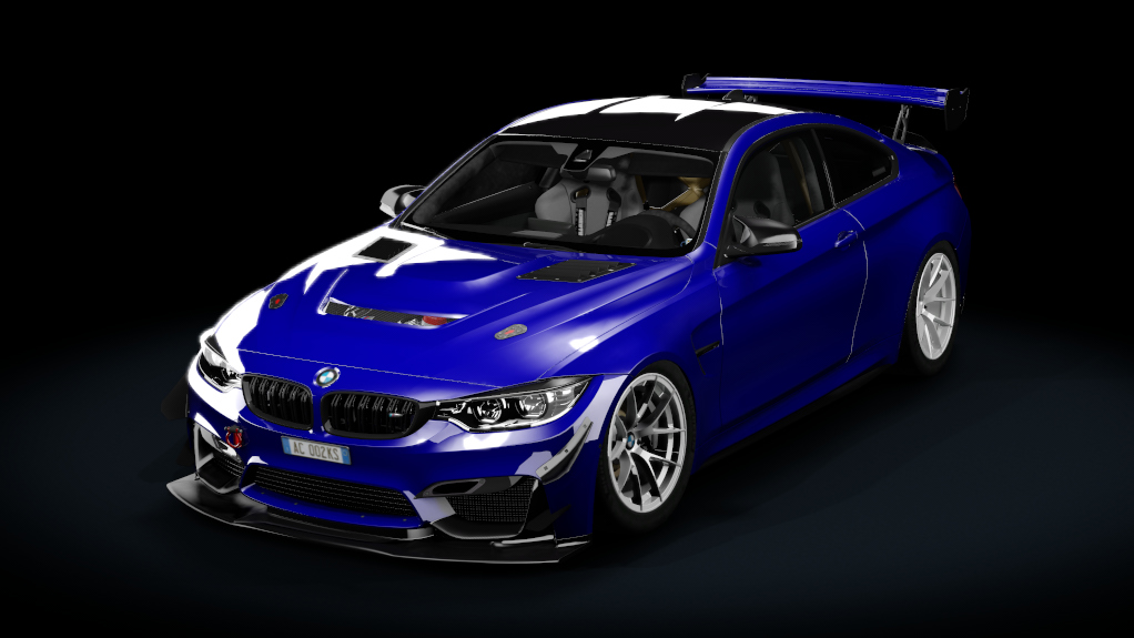 BMW M4 F82 tracktool, skin San_Marino_Blue