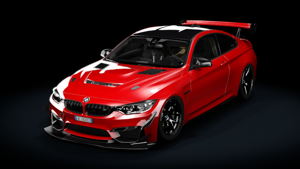 BMW M4 F82 tracktool, skin fire_red