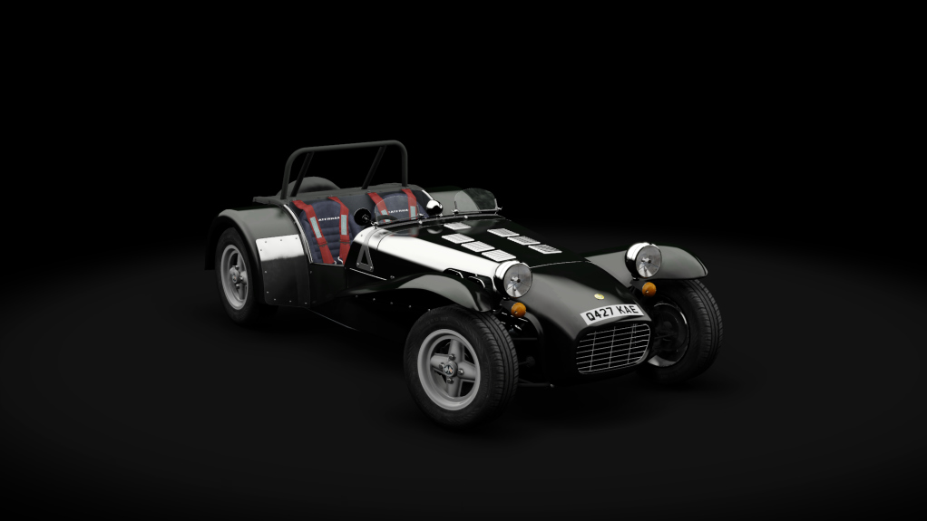 Caterham Super7 1700 Super Sprint Clamshell, skin black_silver