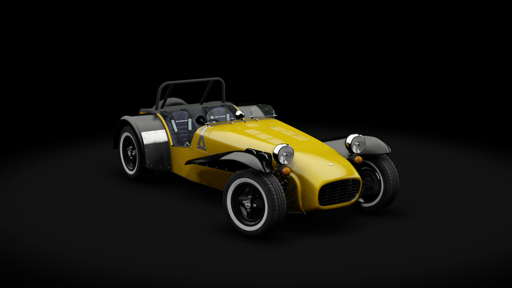 Caterham Super7 1700 Super Sprint Clamshell, skin black_yellow