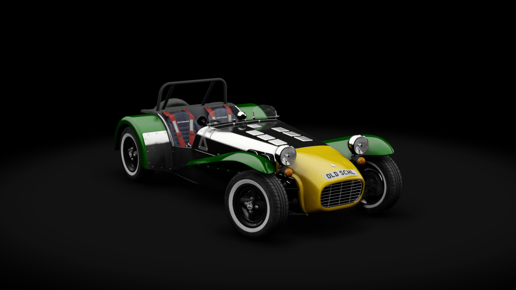 Caterham Super7 1700 Super Sprint Clamshell, skin lotus_silver