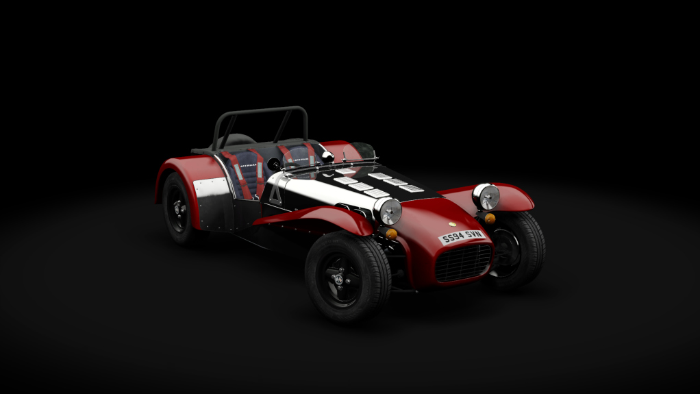 Caterham Super7 1700 Super Sprint Clamshell, skin red_silver