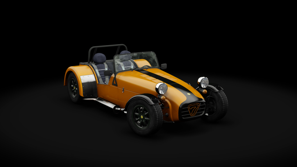 Caterham Super7 1700 Super Sprint LHD, skin orange_black