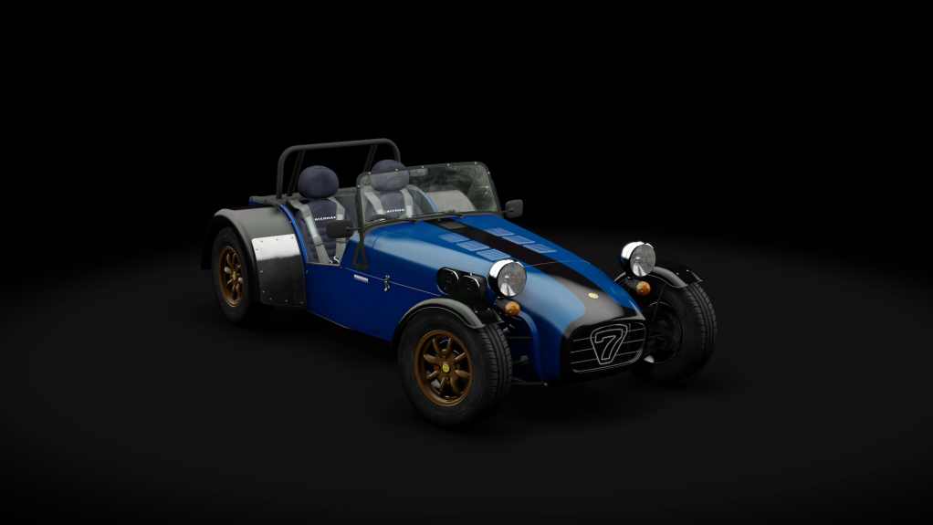 Caterham Super7 1700 Super Sprint RHD, skin blue_black