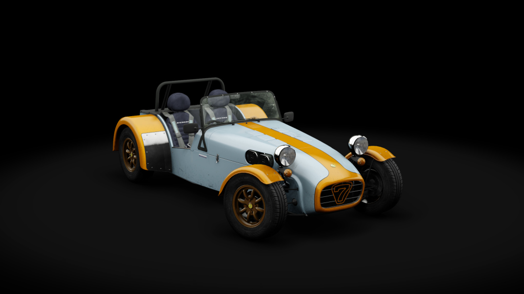 Caterham Super7 1700 Super Sprint RHD, skin gulf